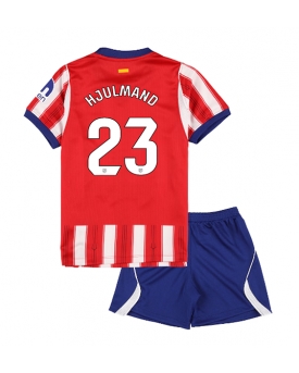 Billige Fotballdrakt Atletico Madrid Morten Hjulmand #23 Replika Hjemmedraktsett Barn 2026-27 Kortermet (med bukser)